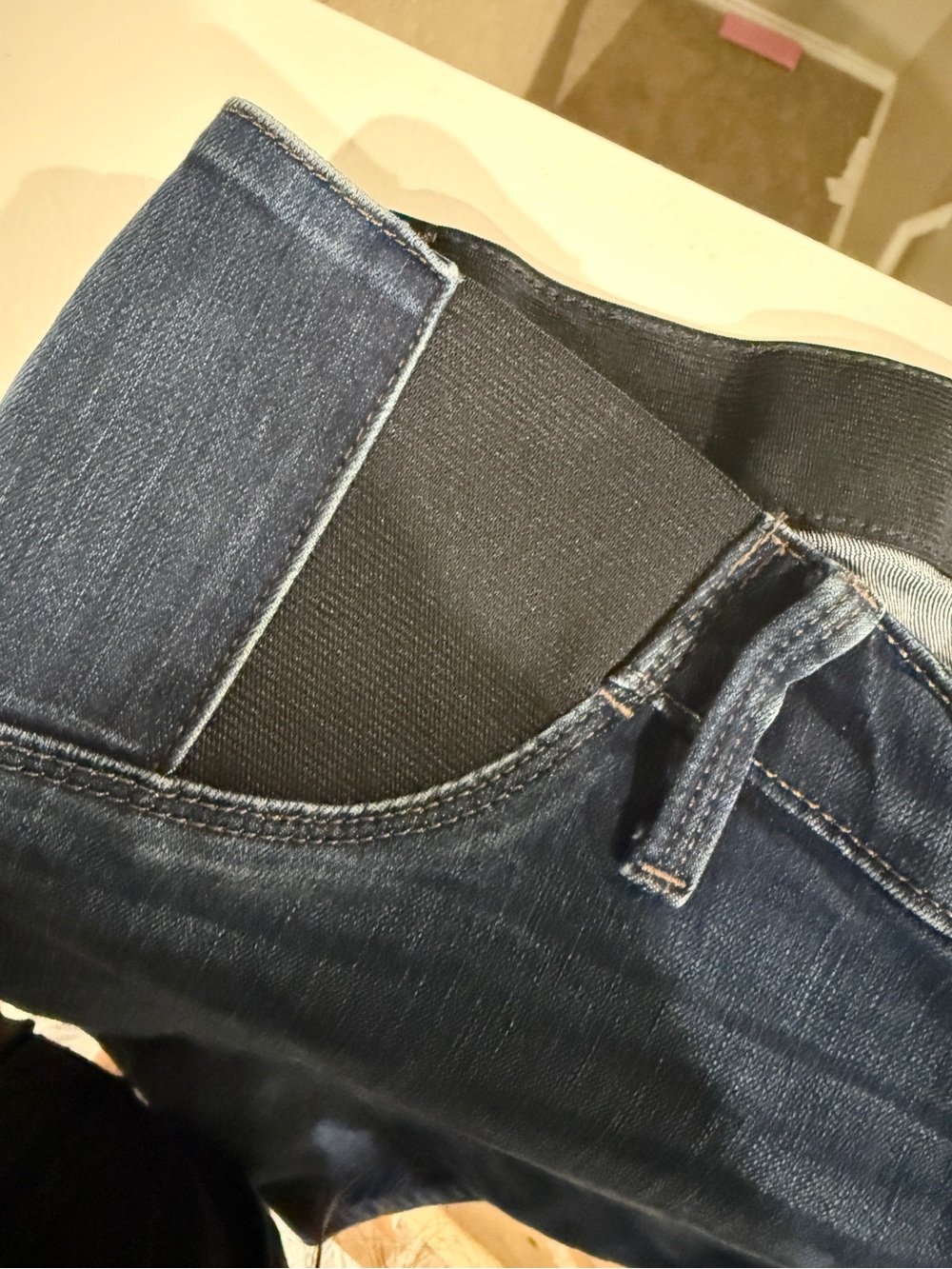 Isabel Maternity by Ingrid & Isabel Dark Blue Skinny Maternity Jeans - Picture 4 of 5